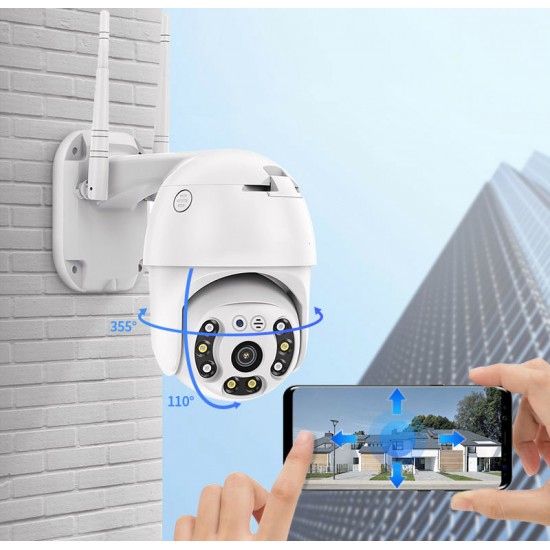 360 Derece 1080P Ptz Kamera Dış Mekan IP Gece Görüşlü Güvenlik Kamerası