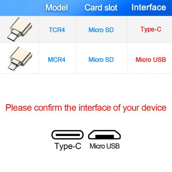 Micro USB Kart Okuyucu Mini SD Kart Okuyucu Adaptör