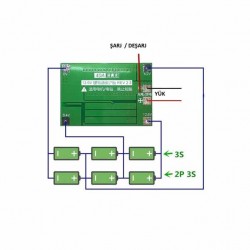 3S 40A 18650 Bms Lityum Pil Şarj Koruma Modülü Balans Versiyonu