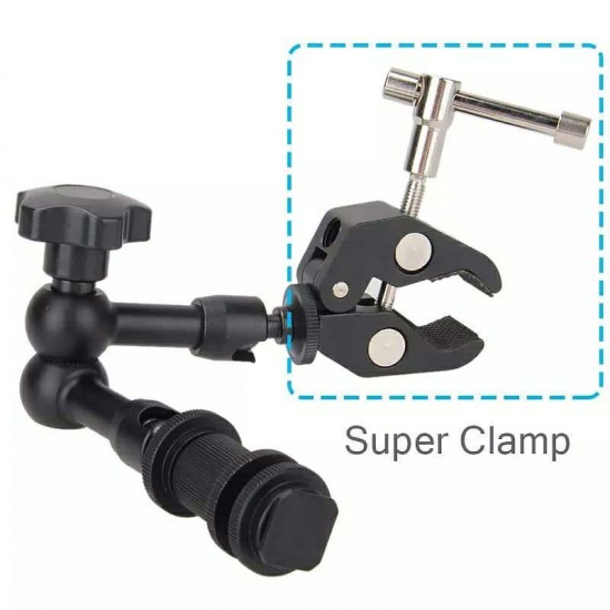 7 inç Magic Arm ( DSLR Ekipman Bağlantı Kolu ) + Super Crab Clamp Kelepçe