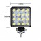 Off Road Beyaz Işık Sis Farı Lambası 16 Led Kare 12-24v