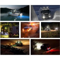 Off Road Tekne Sis Farı Lambası 42 Led Kare 12-24v 126w
