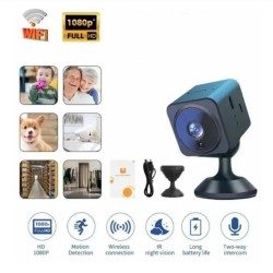 Wi-Fi Akıllı Mini IP Kamera | Araç Kamerası, Gizli Kamera, 1080P Gece Görüşlü
