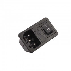 Kulaksız Anahtarlı Erkek Power Soketi - Işıksız Anahtarlı IC